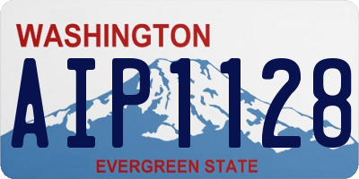 WA license plate AIP1128