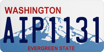 WA license plate AIP1131