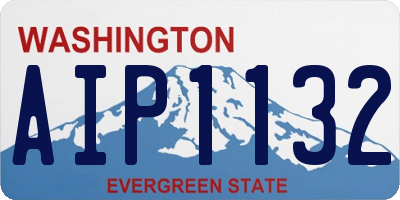 WA license plate AIP1132