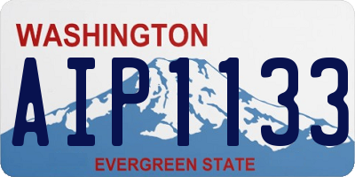 WA license plate AIP1133