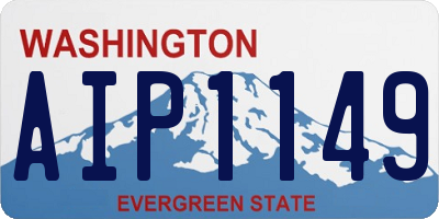 WA license plate AIP1149