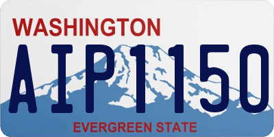 WA license plate AIP1150