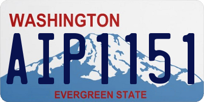 WA license plate AIP1151