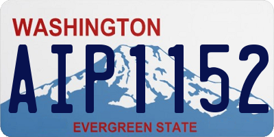 WA license plate AIP1152