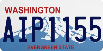 WA license plate AIP1155