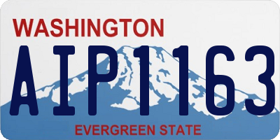 WA license plate AIP1163