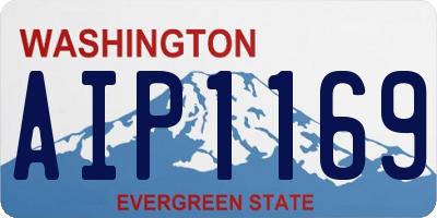 WA license plate AIP1169