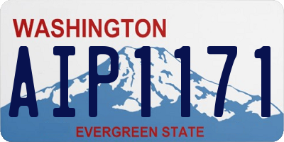 WA license plate AIP1171