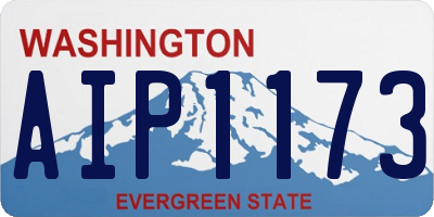 WA license plate AIP1173