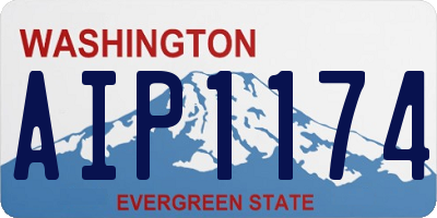 WA license plate AIP1174