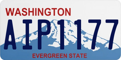 WA license plate AIP1177