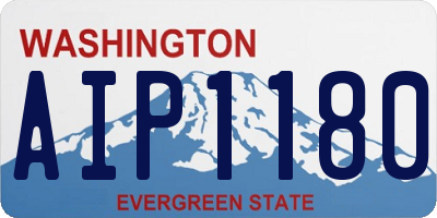 WA license plate AIP1180