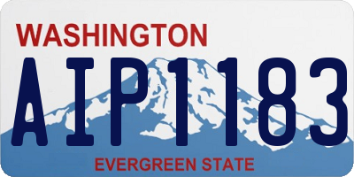 WA license plate AIP1183