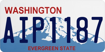 WA license plate AIP1187