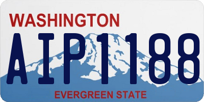 WA license plate AIP1188