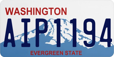 WA license plate AIP1194