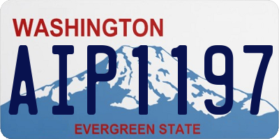 WA license plate AIP1197