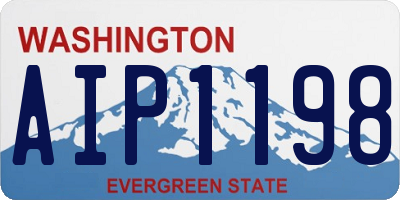 WA license plate AIP1198