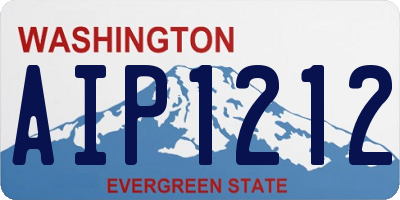 WA license plate AIP1212