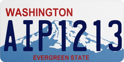 WA license plate AIP1213