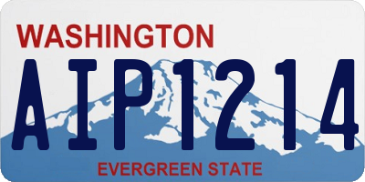 WA license plate AIP1214