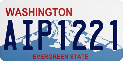 WA license plate AIP1221
