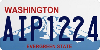 WA license plate AIP1224
