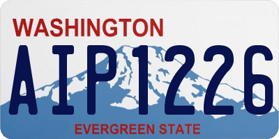WA license plate AIP1226