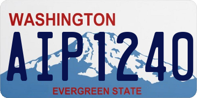 WA license plate AIP1240