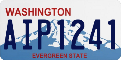 WA license plate AIP1241