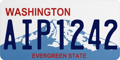 WA license plate AIP1242