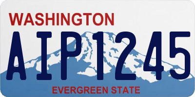 WA license plate AIP1245