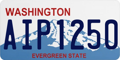 WA license plate AIP1250