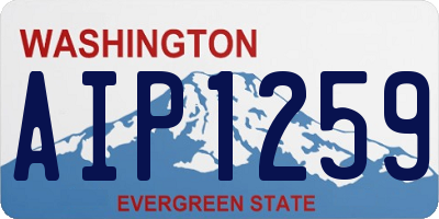 WA license plate AIP1259
