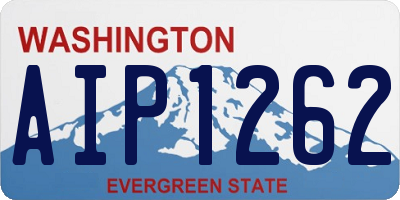 WA license plate AIP1262