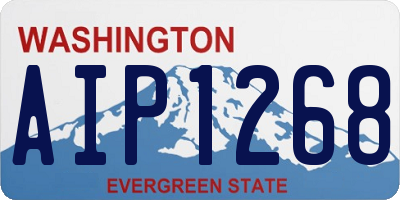 WA license plate AIP1268