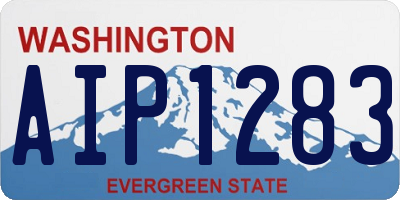 WA license plate AIP1283