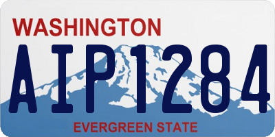 WA license plate AIP1284