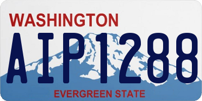 WA license plate AIP1288
