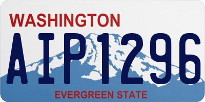 WA license plate AIP1296
