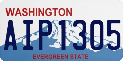 WA license plate AIP1305