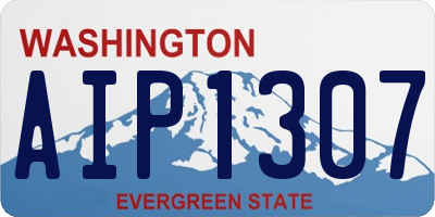 WA license plate AIP1307