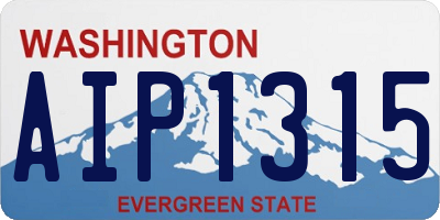 WA license plate AIP1315