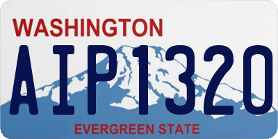 WA license plate AIP1320