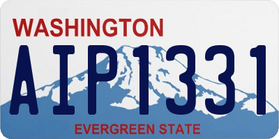 WA license plate AIP1331