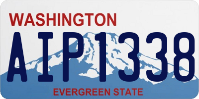 WA license plate AIP1338
