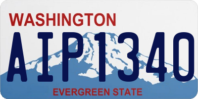WA license plate AIP1340