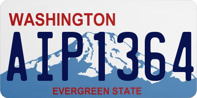 WA license plate AIP1364