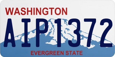 WA license plate AIP1372