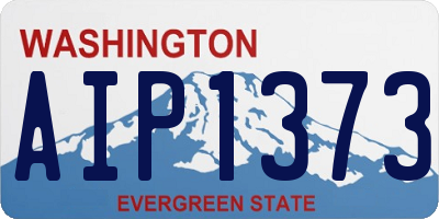 WA license plate AIP1373